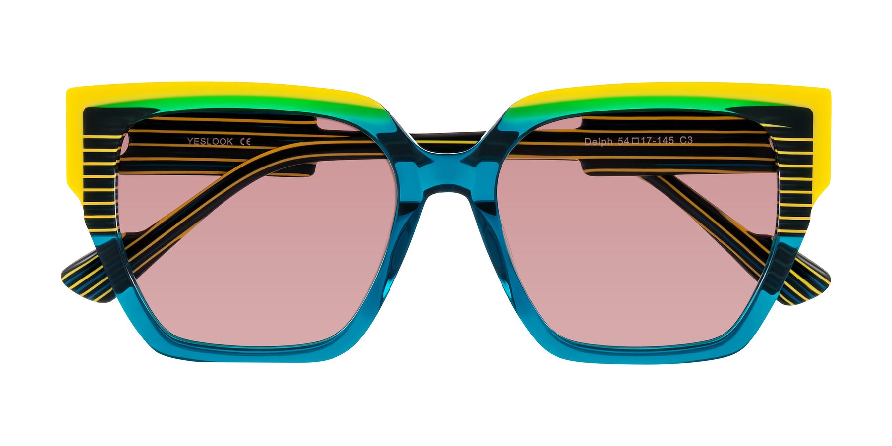 Folded Front of Delph in Petrol Rally with Medium Garnet Tinted Lenses