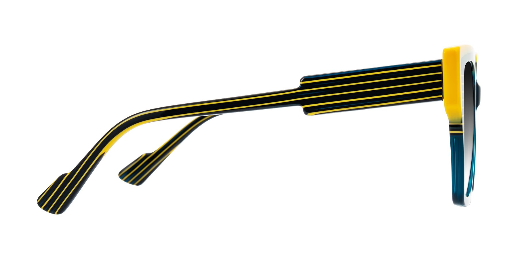 Side of Delph in Petrol Rally with Gray Gradient Lenses