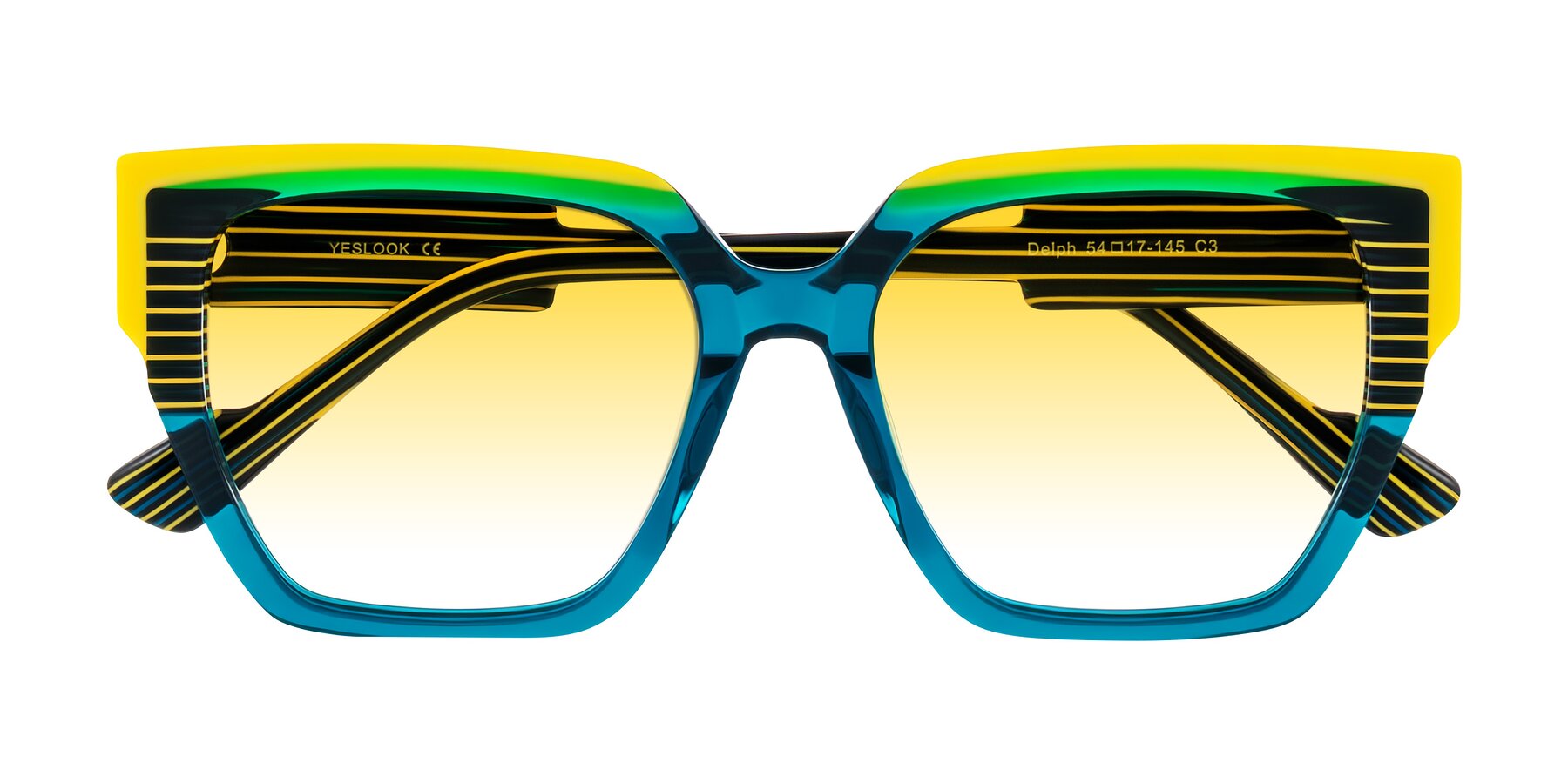 Folded Front of Delph in Petrol Rally with Yellow Gradient Lenses