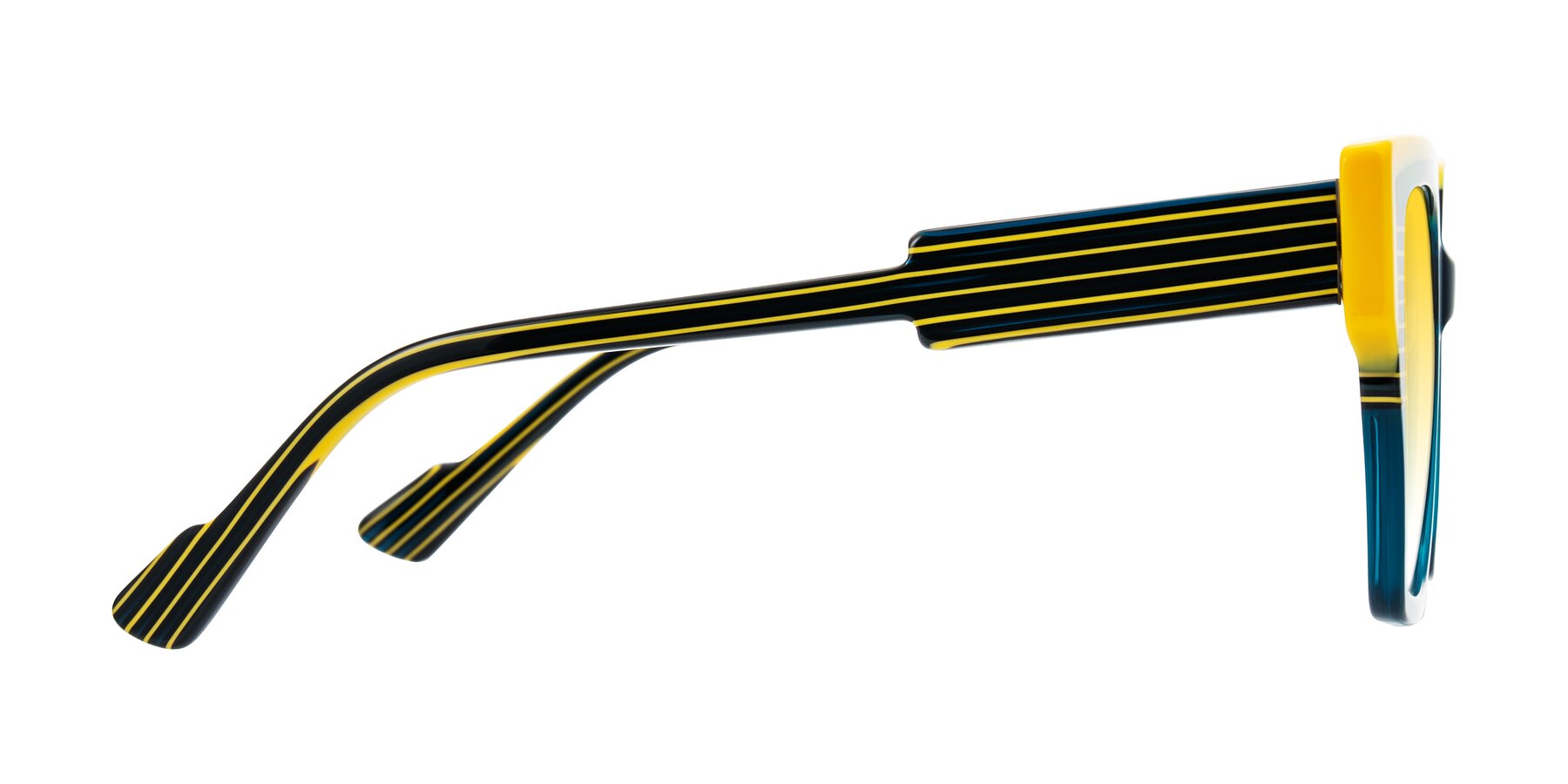 Side of Delph in Petrol Rally with Yellow Gradient Lenses