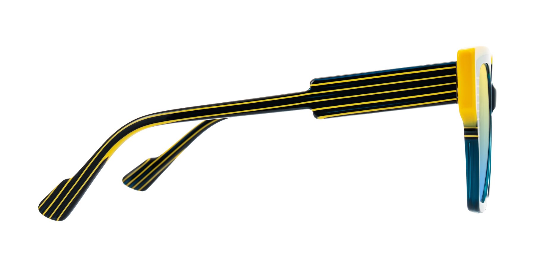 Side of Delph in Petrol Rally with Yellow / Blue Gradient Lenses