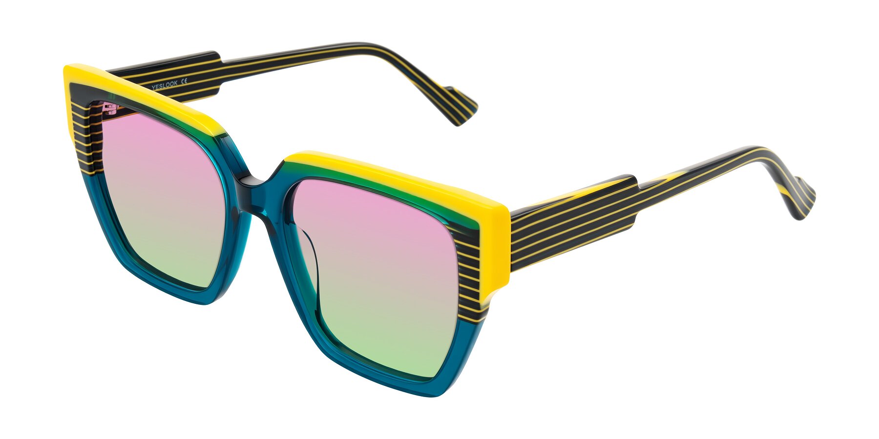 Angle of Delph in Petrol Rally with Pink / Green Gradient Lenses