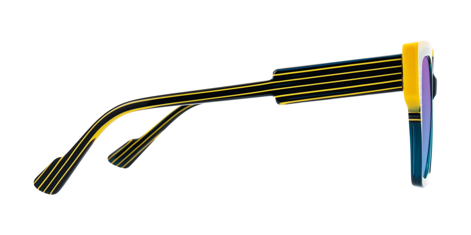 Side of Delph in Petrol Rally with Purple / Blue Gradient Lenses