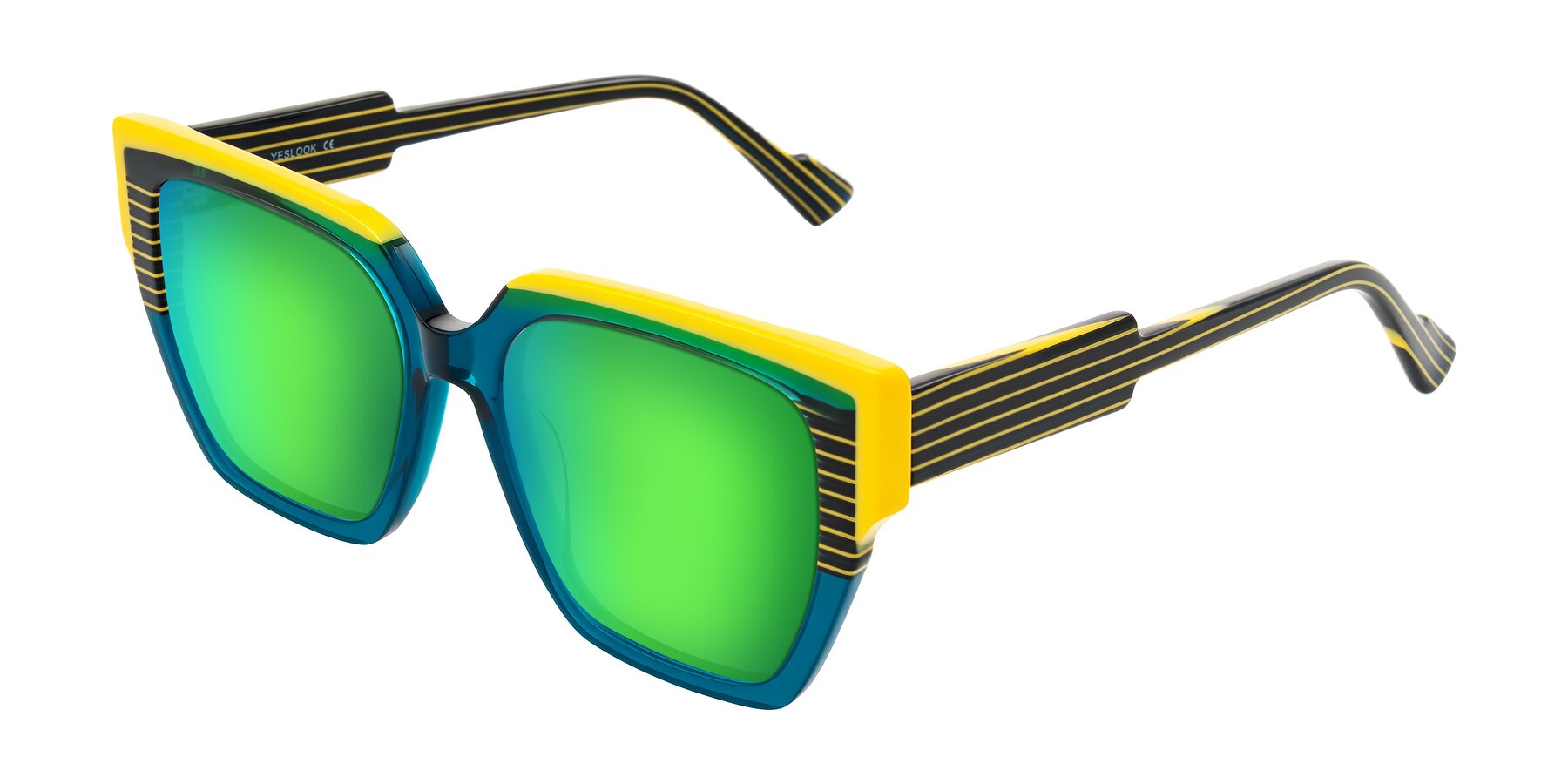 Angle of Delph in Petrol Rally with Green Mirrored Lenses