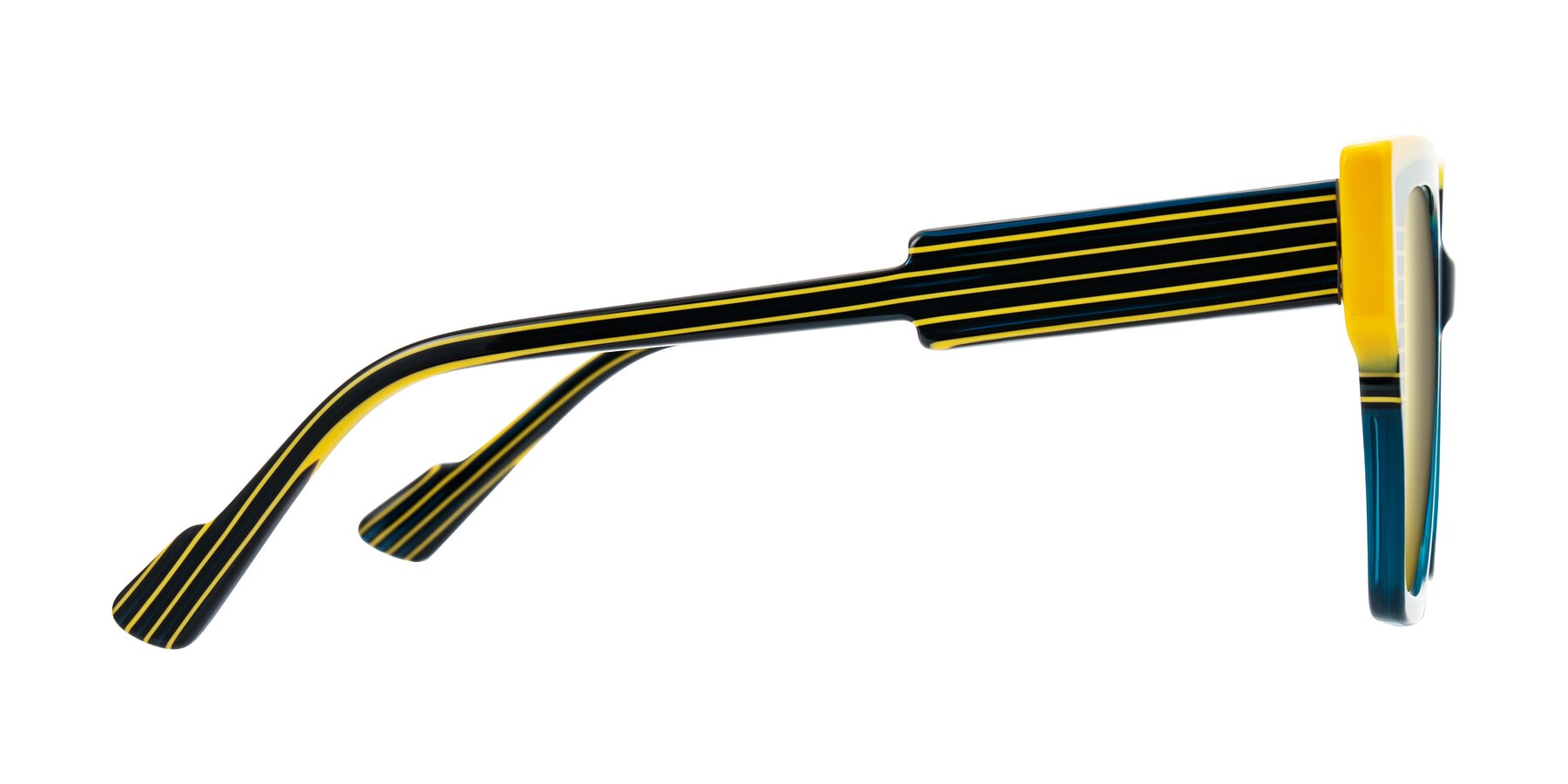Side of Delph in Petrol Rally with Gold Mirrored Lenses