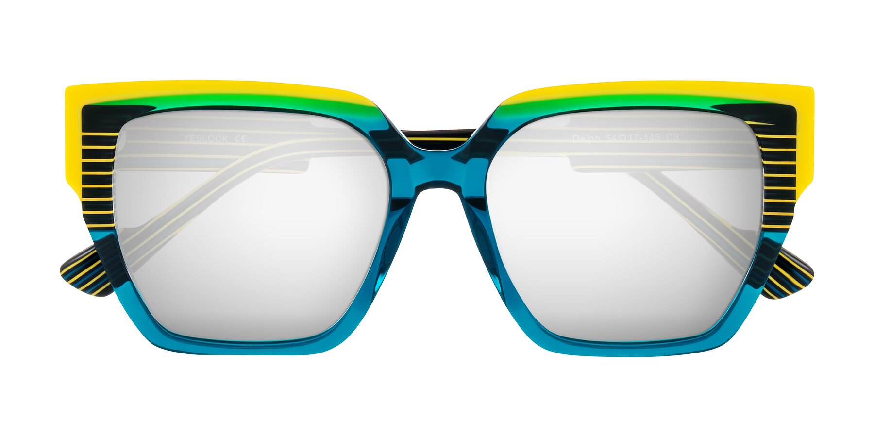 Folded Front of Delph in Petrol Rally with Silver Mirrored Lenses