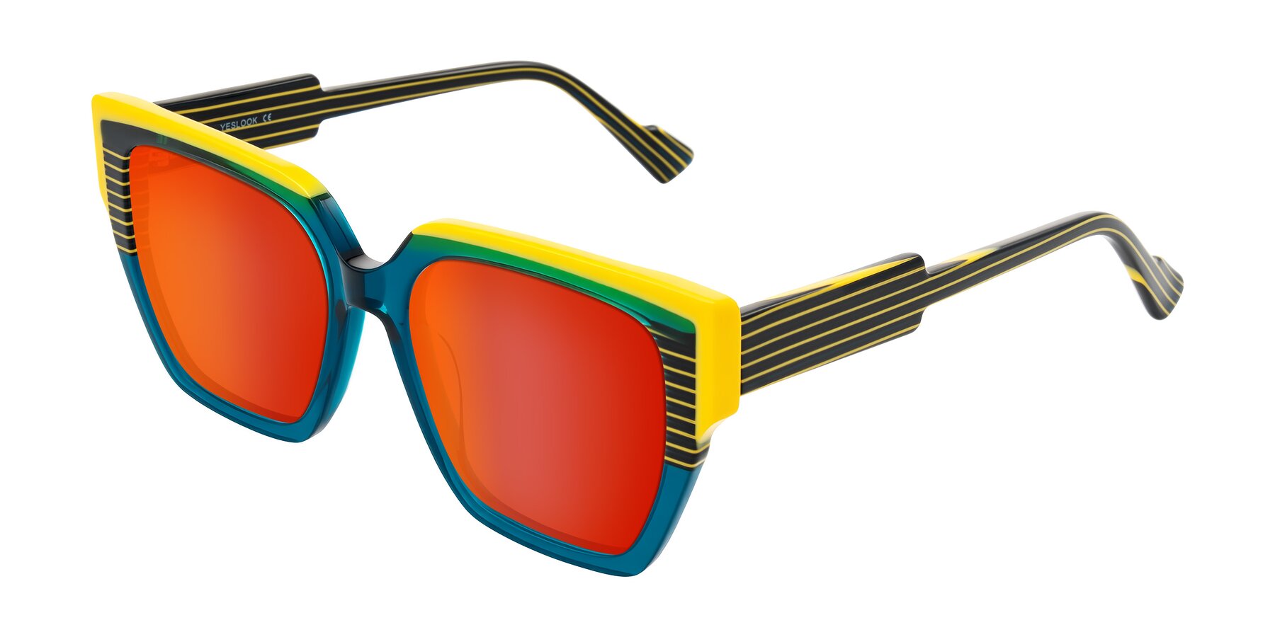 Angle of Delph in Petrol Rally with Red Gold Mirrored Lenses