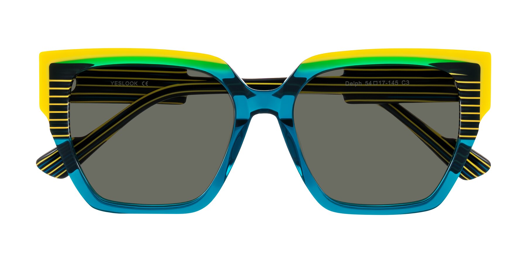 Folded Front of Delph in Petrol Rally with Gray Polarized Lenses