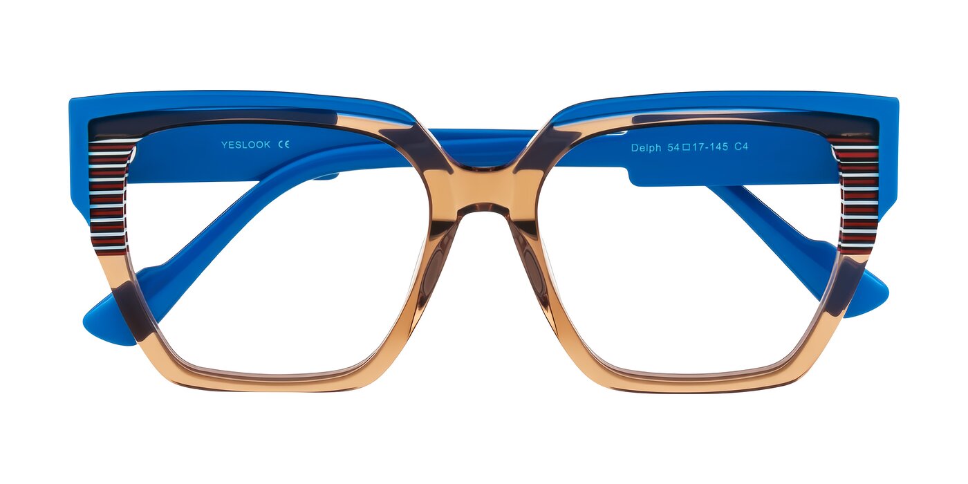 Delph - Mocha Circuit Blue Light Glasses