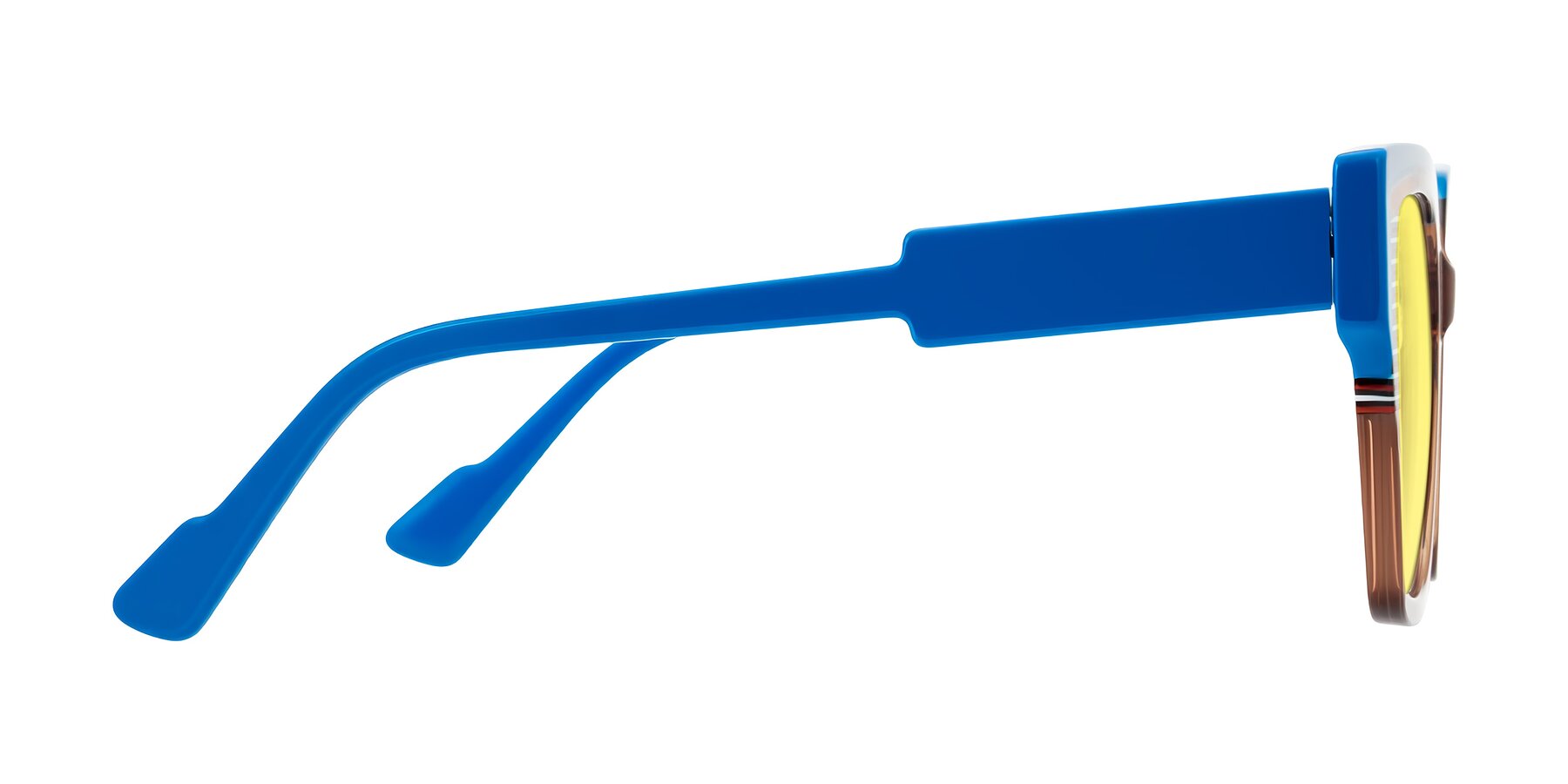 Side of Delph in Mocha Circuit with Medium Yellow Tinted Lenses
