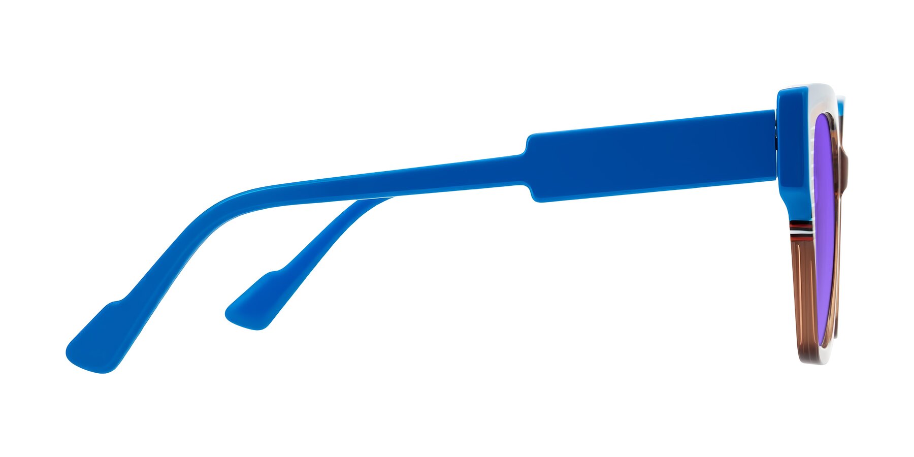Side of Delph in Mocha Circuit with Purple Tinted Lenses