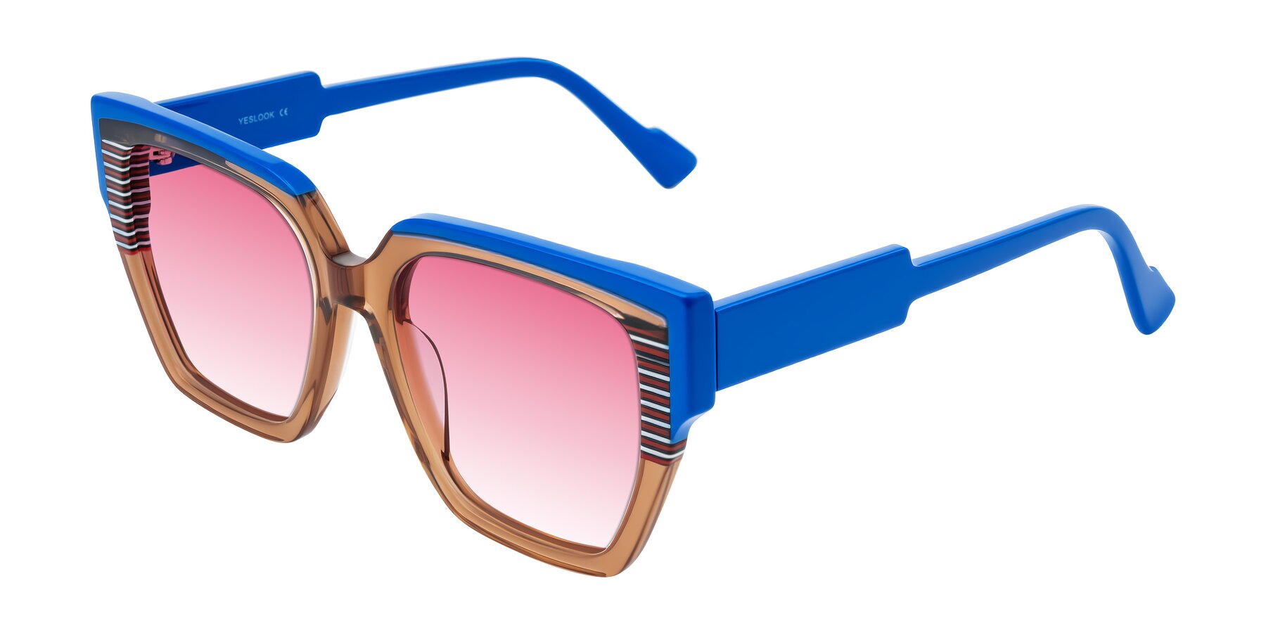 Angle of Delph in Mocha Circuit with Pink Gradient Lenses