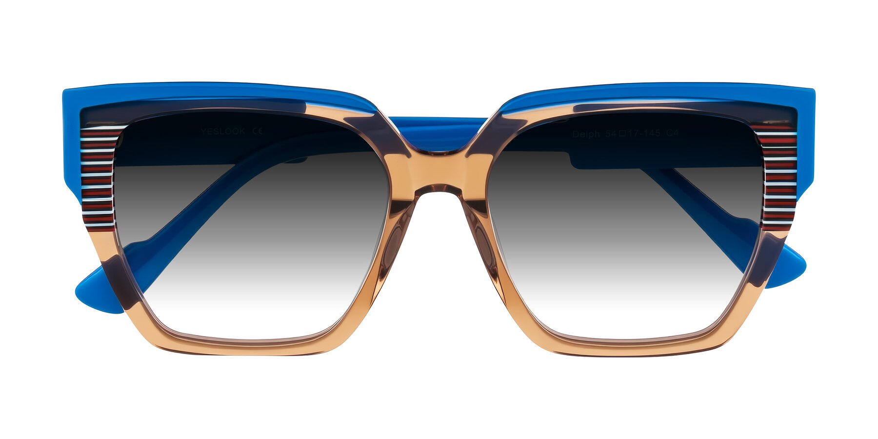 Folded Front of Delph in Mocha Circuit with Gray Gradient Lenses