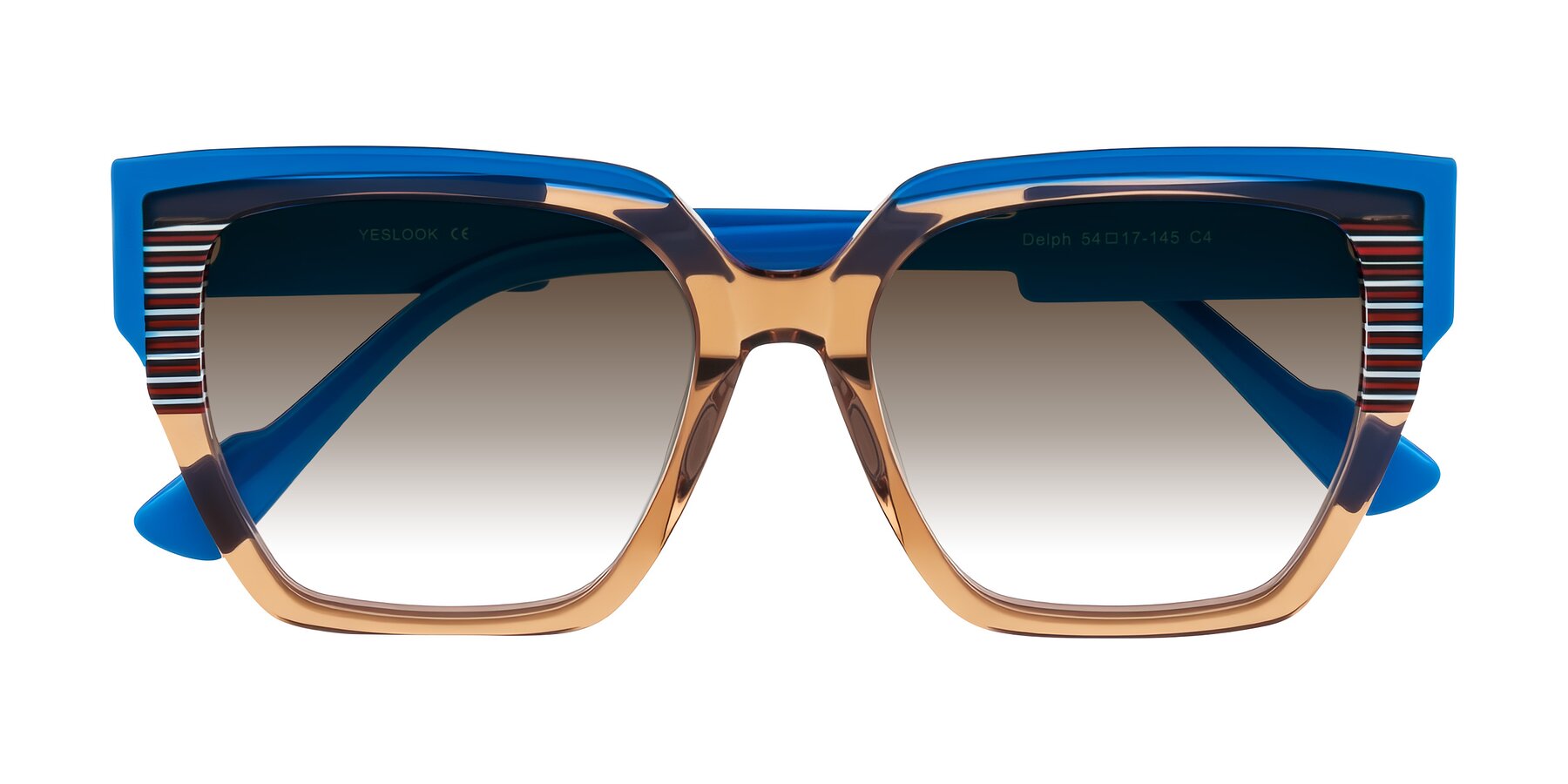 Folded Front of Delph in Mocha Circuit with Brown Gradient Lenses