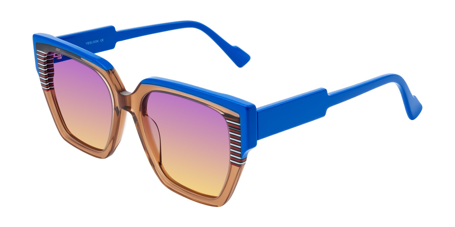 Angle of Delph in Mocha Circuit with Purple / Yellow Gradient Lenses