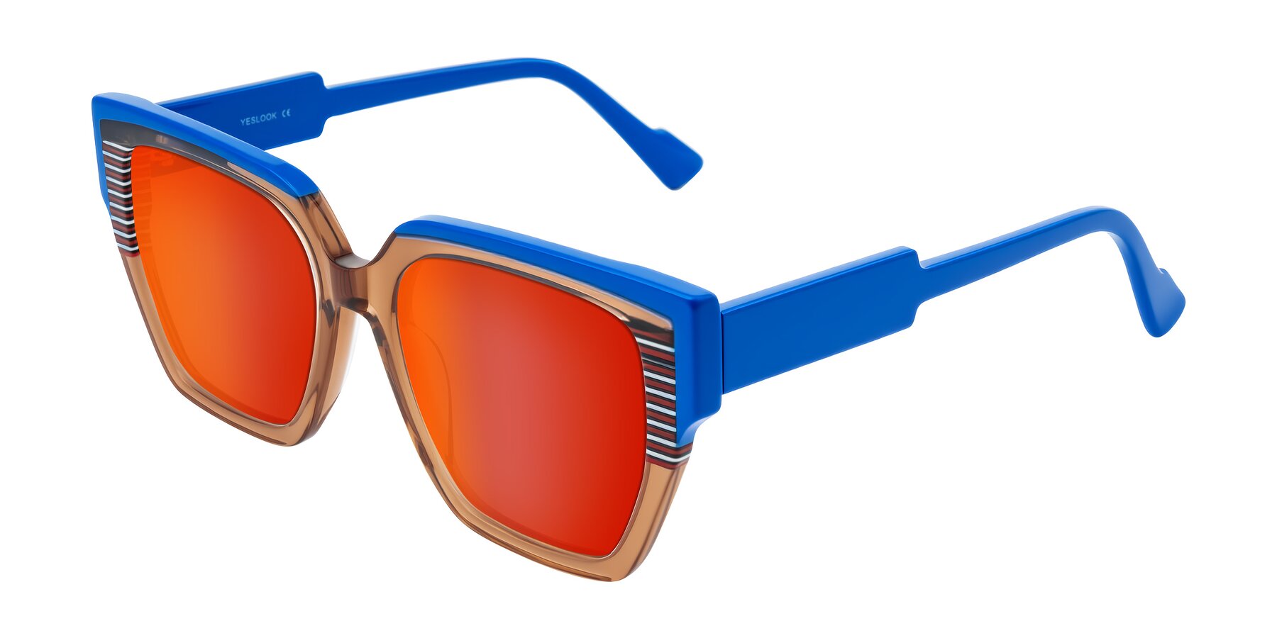 Angle of Delph in Mocha Circuit with Red Gold Mirrored Lenses
