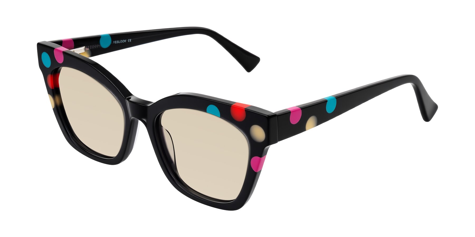 Angle of Falcon in Midnight Spots with Light Brown Tinted Lenses