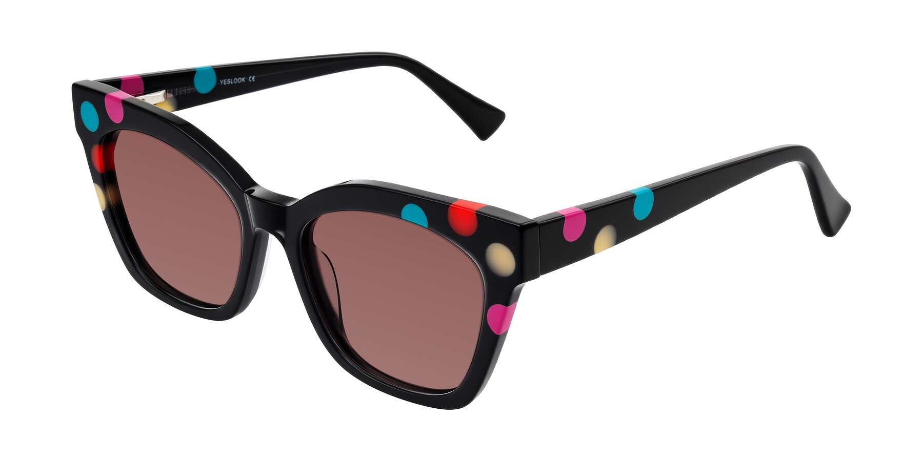 Angle of Falcon in Midnight Spots with Garnet Tinted Lenses