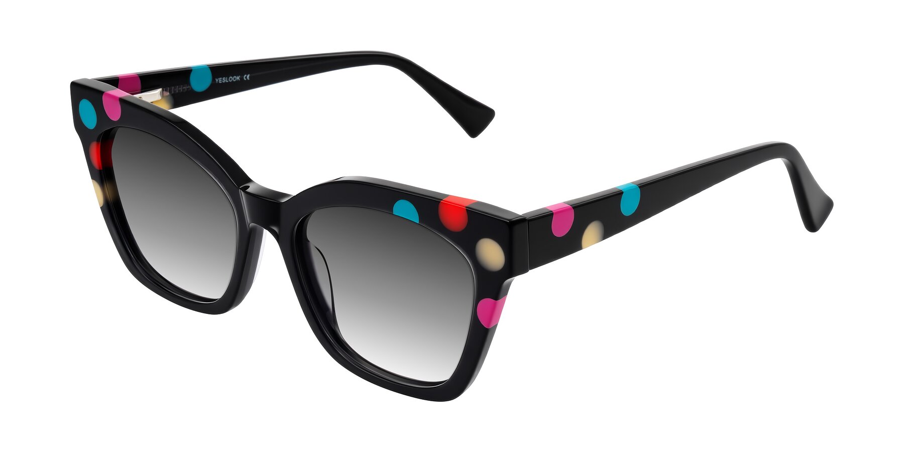 Angle of Falcon in Midnight Spots with Gray Gradient Lenses