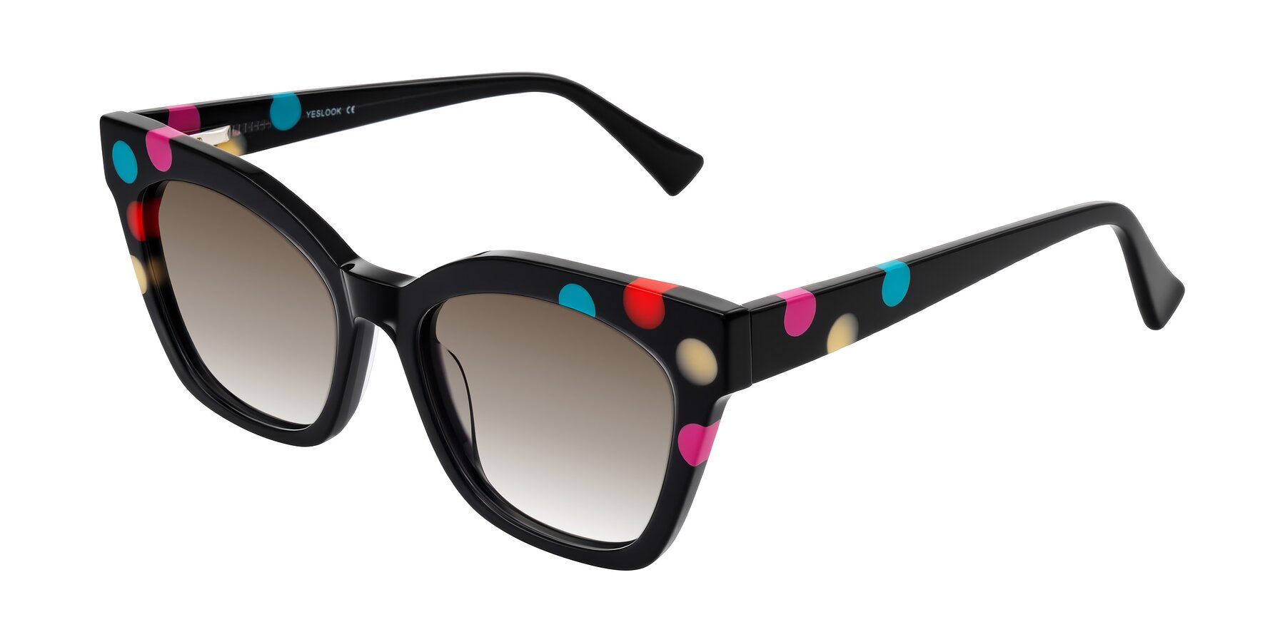 Angle of Falcon in Midnight Spots with Brown Gradient Lenses