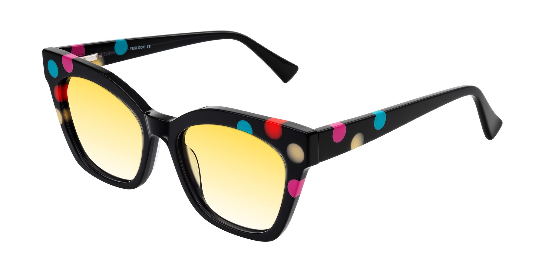 Angle of Falcon in Midnight Spots with Yellow Gradient Lenses