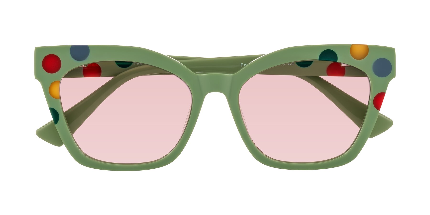 Folded Front of Falcon in Ladybug Red with Light Garnet Tinted Lenses