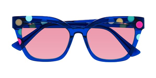 Front of Falcon in Blue Confetti