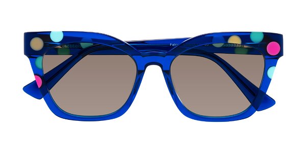 Front of Falcon in Blue Confetti