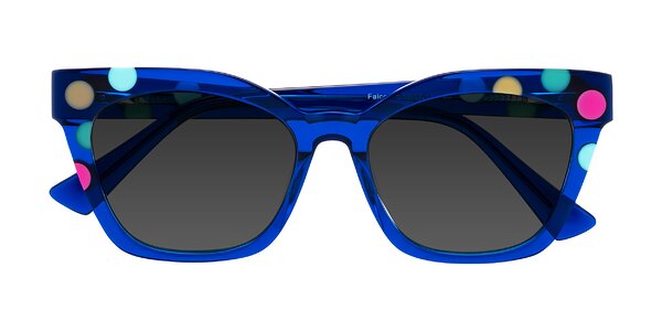 Front of Falcon in Blue Confetti