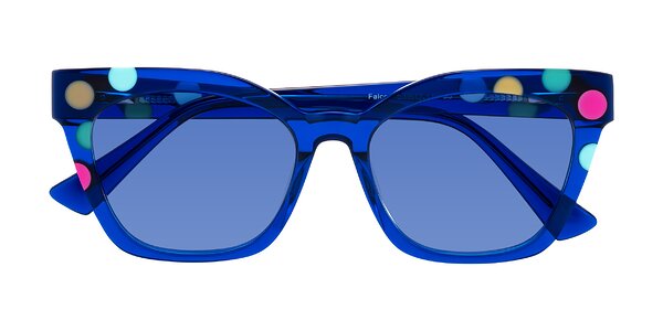 Front of Falcon in Blue Confetti