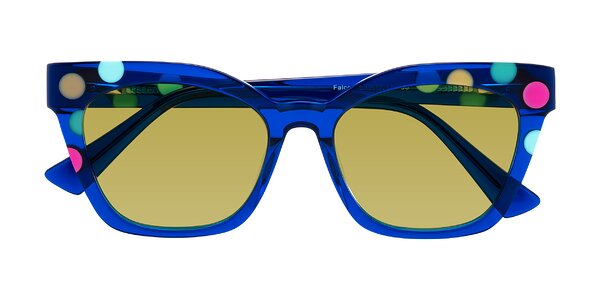 Front of Falcon in Blue Confetti
