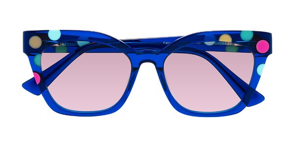 Front of Falcon in Blue Confetti