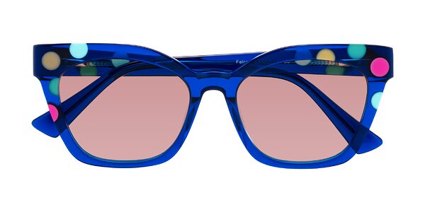 Front of Falcon in Blue Confetti