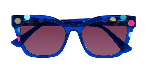 Front of Falcon in Blue Confetti