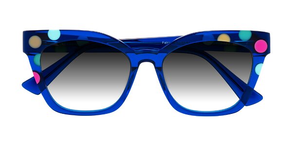 Front of Falcon in Blue Confetti