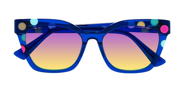Front of Falcon in Blue Confetti