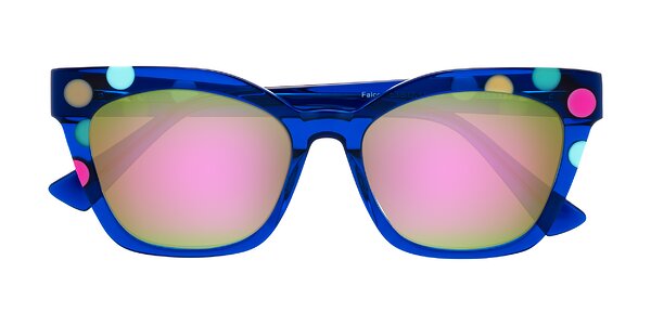 Front of Falcon in Blue Confetti