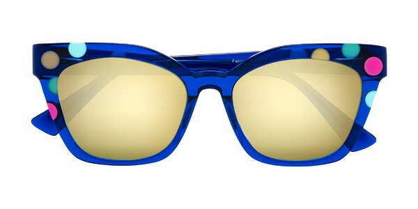Front of Falcon in Blue Confetti