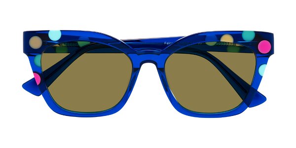 Front of Falcon in Blue Confetti