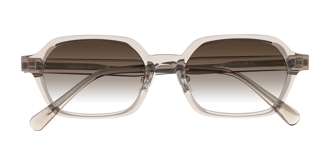 Hicles - Translucent Light Brown Gradient Sunglasses