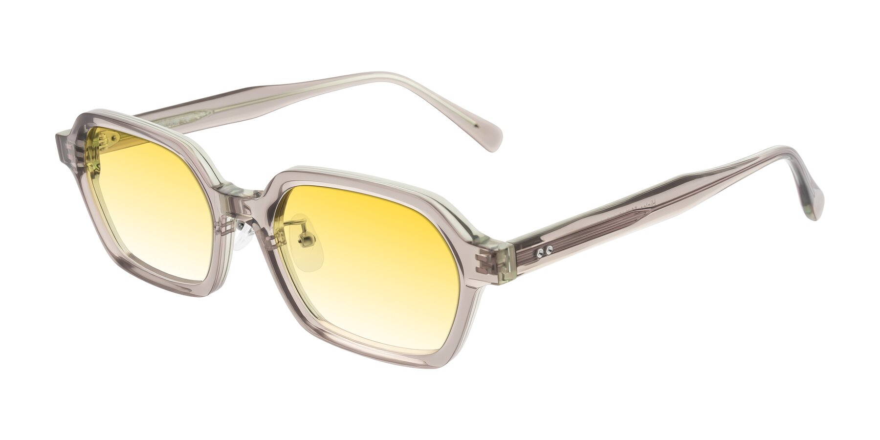 Angle of Hicles in Translucent Light Brown with Yellow Gradient Lenses