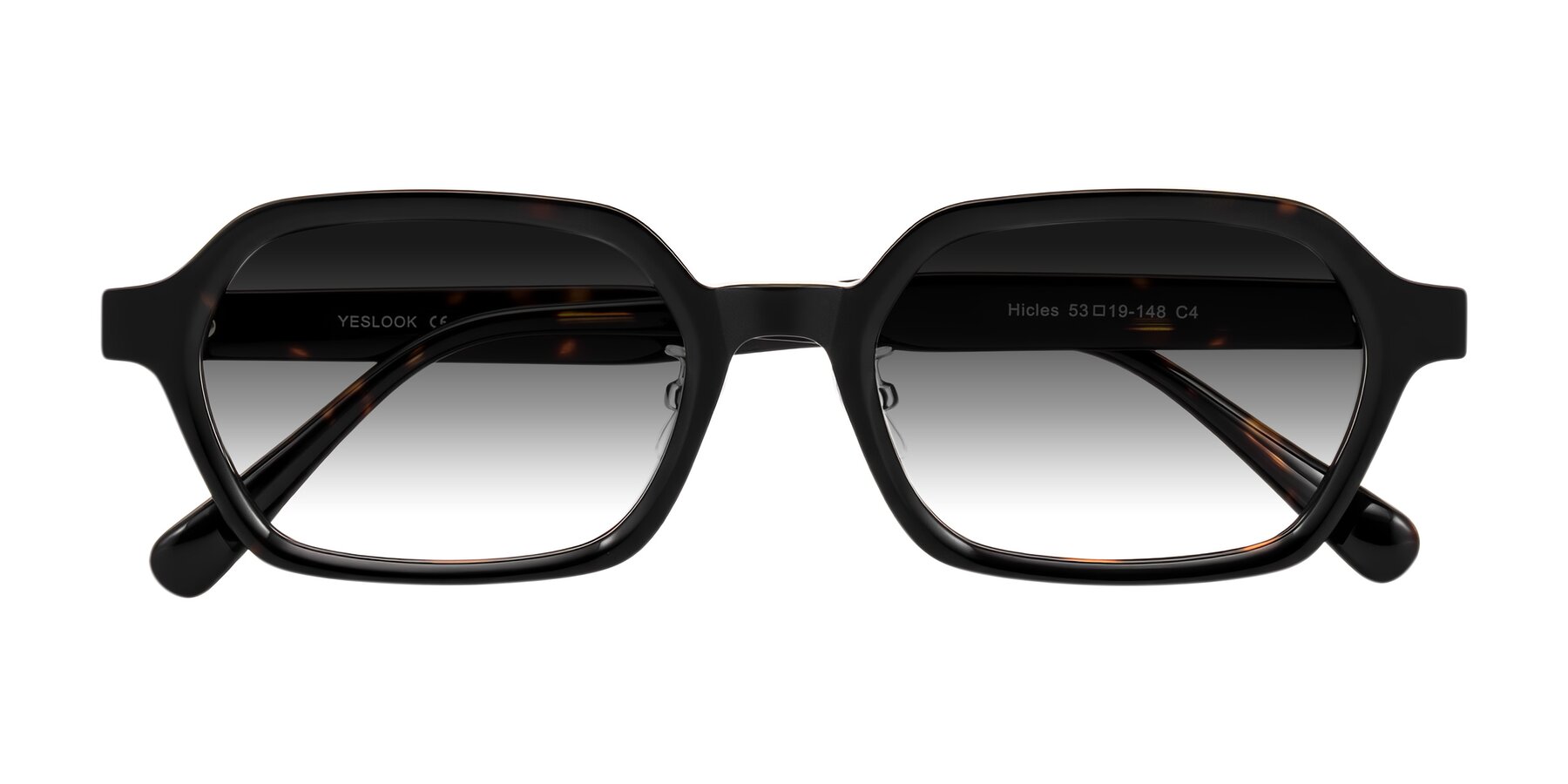 Folded Front of Hicles in Dark Tortoise with Gray Gradient Lenses