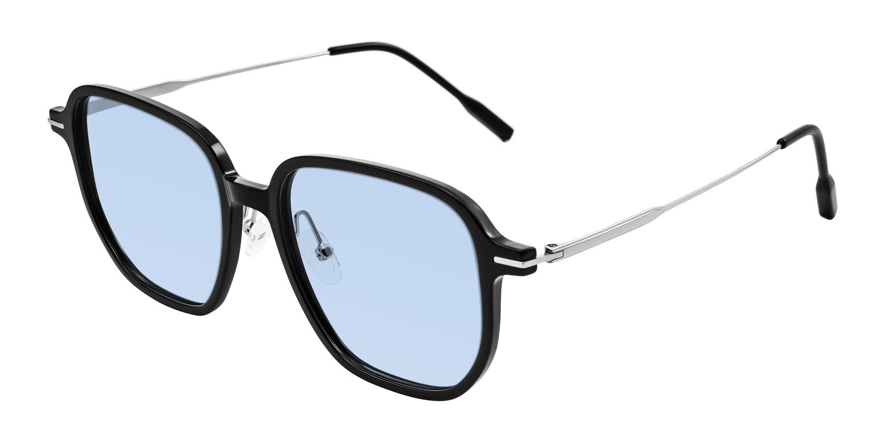 Angle of Tulsah in Black with Light Blue Tinted Lenses