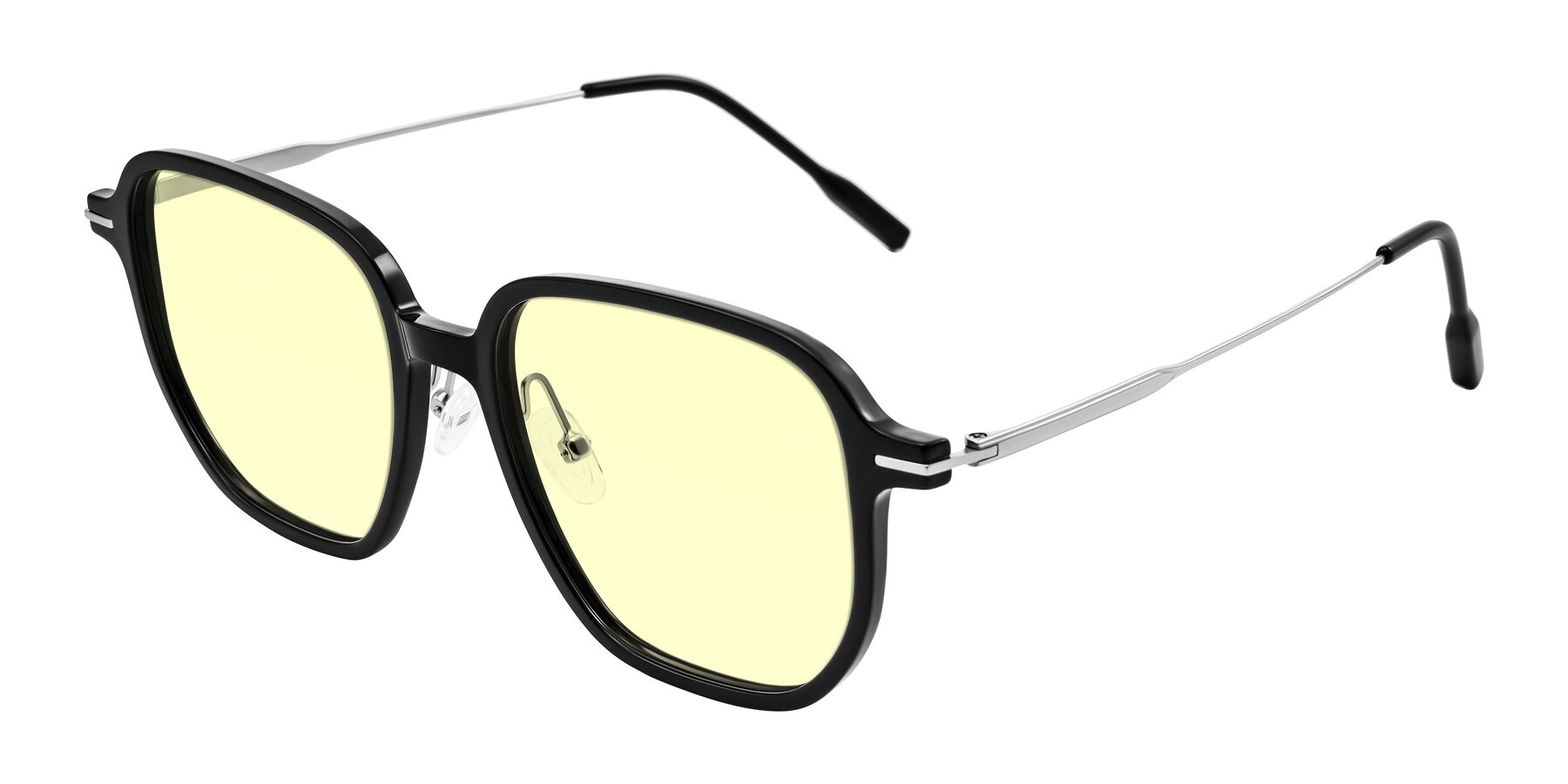 Angle of Tulsah in Black with Light Yellow Tinted Lenses