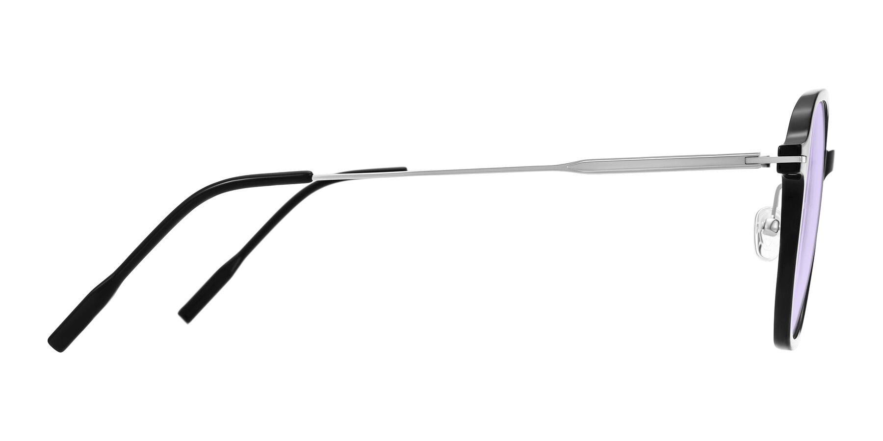 Side of Tulsah in Black with Light Purple Tinted Lenses