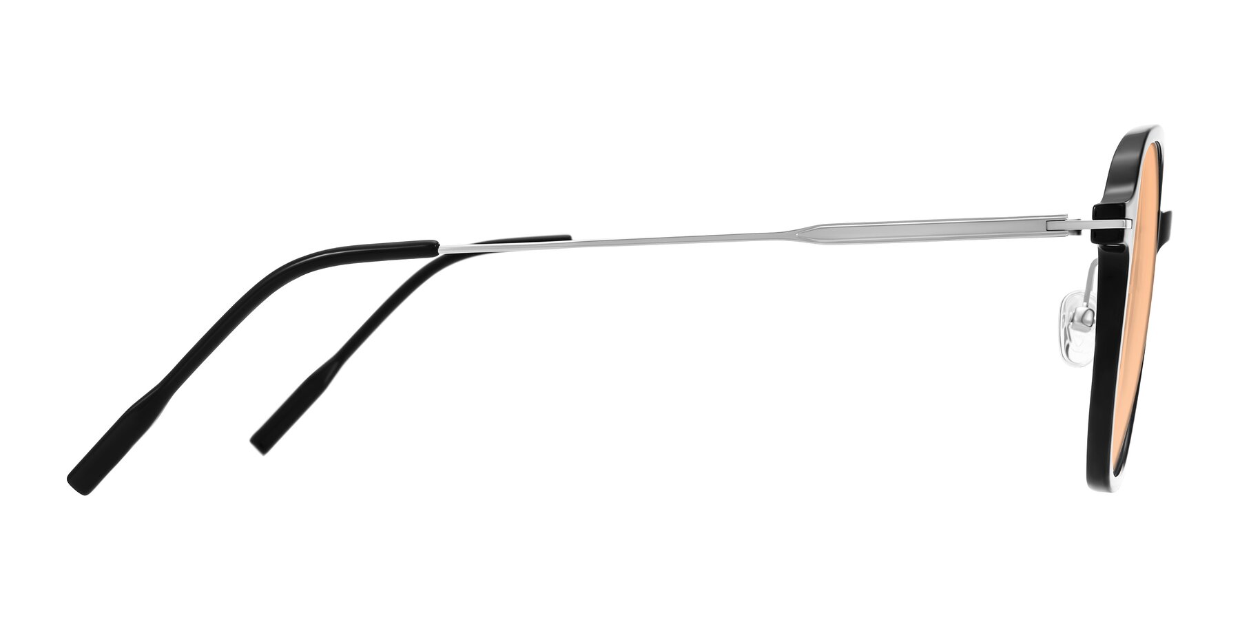 Side of Tulsah in Black with Light Orange Tinted Lenses