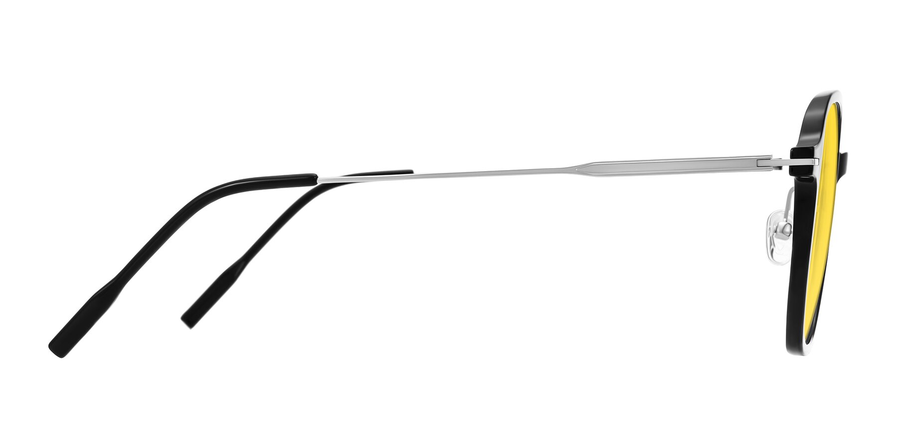 Side of Tulsah in Black with Yellow Tinted Lenses