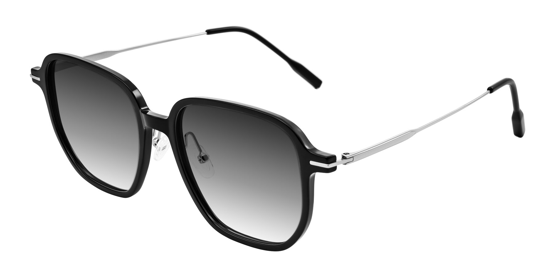 Angle of Tulsah in Black with Gray Gradient Lenses