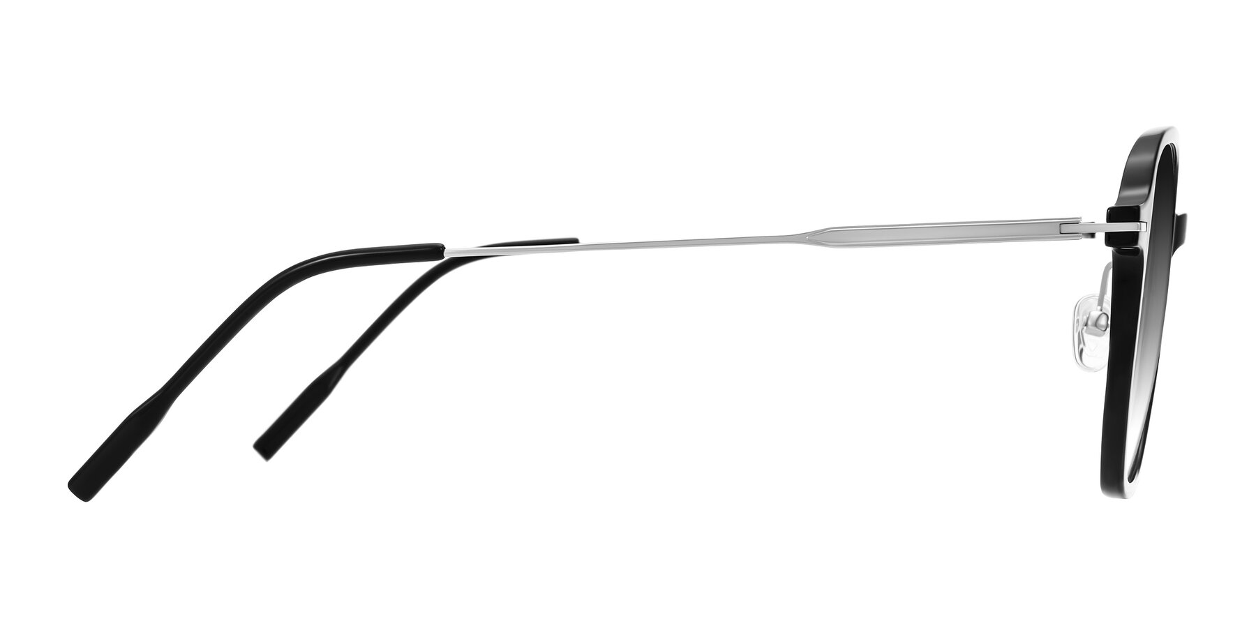 Side of Tulsah in Black with Gray Gradient Lenses