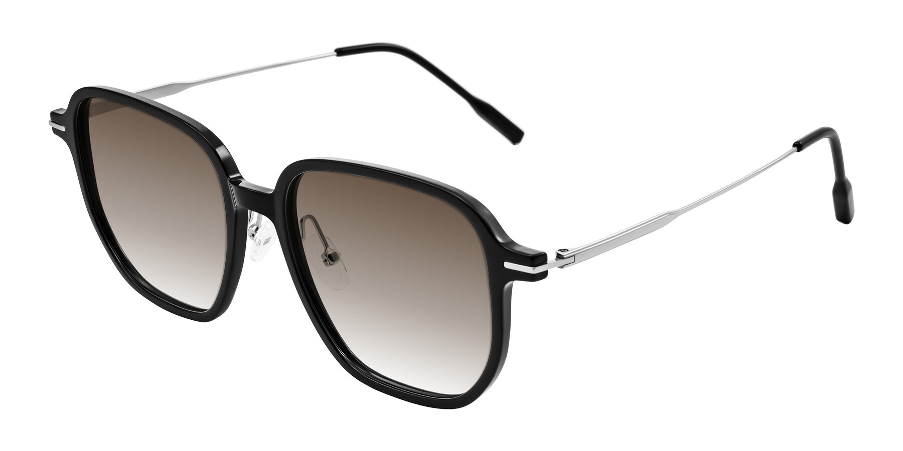 Angle of Tulsah in Black with Brown Gradient Lenses